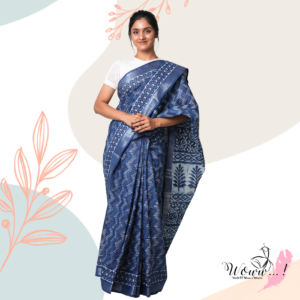 Indigo Linen Sarees